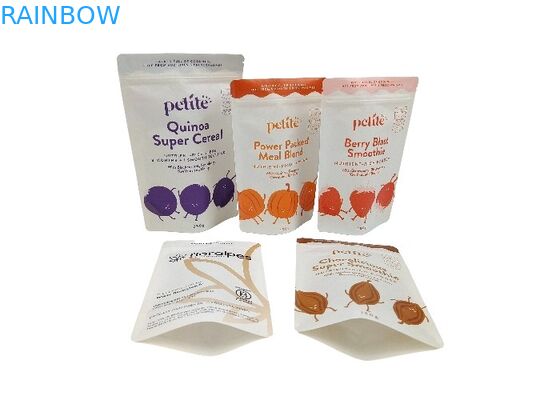 Giấy Kraft có thể phân hủy sinh học Túi đứng Túi đóng gói thực phẩm