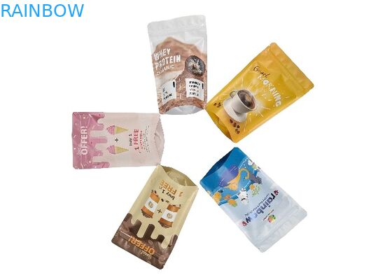 Túi cà phê đứng lên tùy chỉnh Túi nhôm Ziplock chống mùi