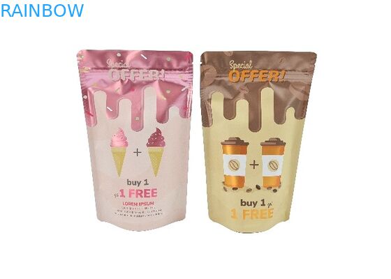 Túi kim loại mờ đứng lên Túi thực phẩm tùy chỉnh Bao bì trà Lá nhôm Túi Mylar