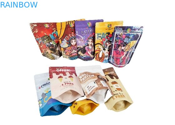 Nhôm lá nhựa đứng lên Túi chống mùi Túi Mylar Ziplock có thể khóa lại