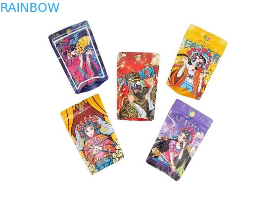 Nhôm lá nhựa đứng lên Túi chống mùi Túi Mylar Ziplock có thể khóa lại