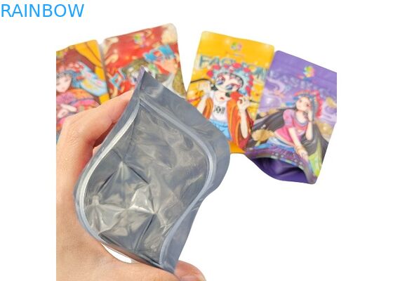 Nhôm lá nhựa đứng lên Túi chống mùi Túi Mylar Ziplock có thể khóa lại