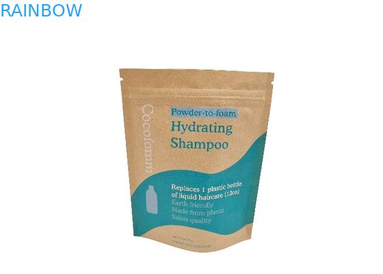 Bán buôn Giấy Kraft màu nâu Doypack Bao bì có thể ăn được có mùi bằng chứng đứng lên Túi