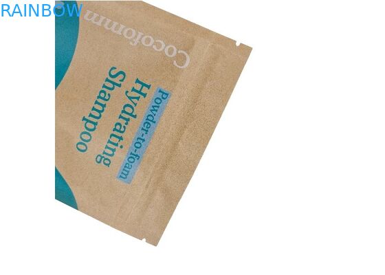 Bán buôn Giấy Kraft màu nâu Doypack Bao bì có thể ăn được có mùi bằng chứng đứng lên Túi