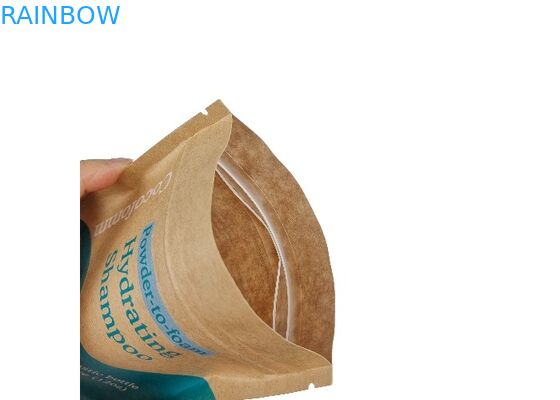 Bán buôn Giấy Kraft màu nâu Doypack Bao bì có thể ăn được có mùi bằng chứng đứng lên Túi