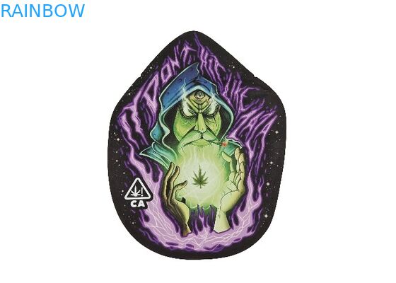 Túi nhựa mềm cảm ứng 3,5g Mylar Zip Lock Túi in kỹ thuật số có hình dạng đặc biệt