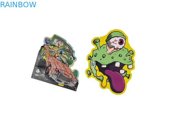 Logo tùy chỉnh Spot UV Print Zip Lock Mylar Pouch Die Cut Bag Self Heat Seal để đóng gói thực phẩm