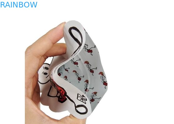 Soft Touch Smell Proof 3,5g Die Cut Mylar Túi Hình ba chiều Bao bì ăn được