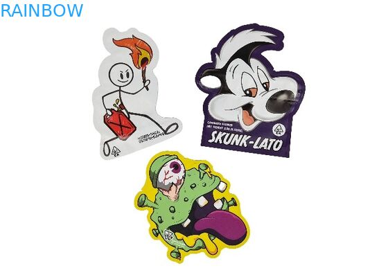 3,5g - 28g Túi nhôm hình ba chiều Lớp hoàn thiện mờ Hình dạng đặc biệt không đều