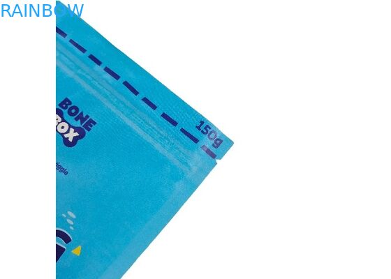 Giấy Kraft có thể phân hủy sinh học Túi đứng lên Túi đóng gói thực phẩm cho vật nuôi tùy chỉnh