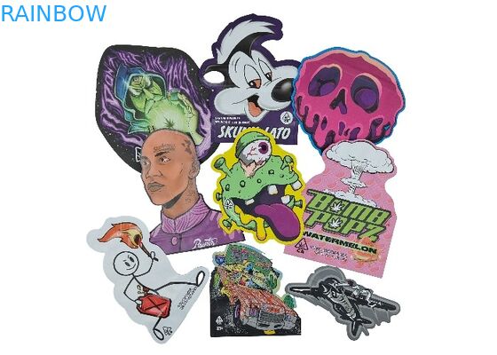 Tùy chỉnh in 3,5g Die Cut Mylar Túi mờ Ziplock chống mùi cho trẻ em