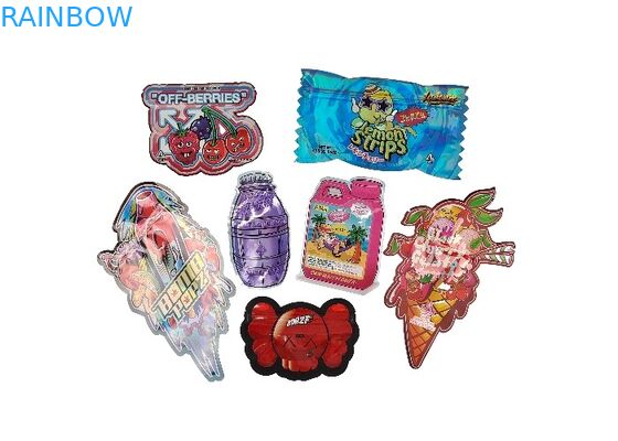 Tùy chỉnh in 3,5g Die Cut Mylar Túi mờ Ziplock chống mùi cho trẻ em