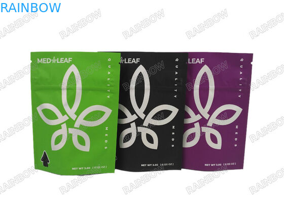 In kỹ thuật số 3.5g 7g 14g 28g Thắt ra túi cỏ từ thảo mộc cao su