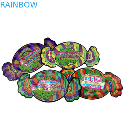 In logo tùy chỉnh 1/8 OZ Thẻ chống trẻ em Mylar túi 3.5g ăn được bánh quy có thể đóng lại kẹo Mylar túi ra