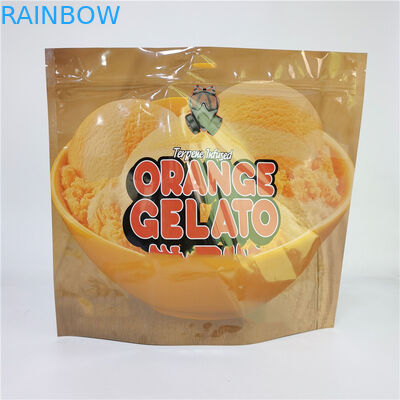 Túi in kỹ thuật số 3.5G 1LB Soft Touch Holographic Pouch High Barrier Smell Proof Child Proof Zipper Stand Up Bags