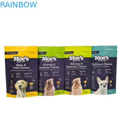 Bao bì nhựa ăn được tùy chỉnh túi phân hủy sinh học nhựa nhôm tấm niêm phong khóa Doypack cho trà cà phê đồ ăn nhẹ