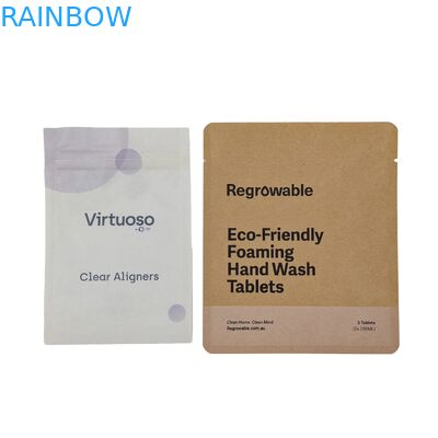 Bao bì nhựa ăn được tùy chỉnh túi phân hủy sinh học nhựa nhôm tấm niêm phong khóa Doypack cho trà cà phê đồ ăn nhẹ