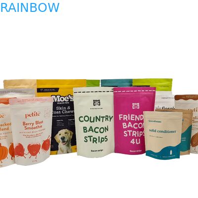 Đồ bán buôn tùy chỉnh in Biodegradable chất lượng cao Kraft giấy tái chế Doypack chất lượng thực phẩm Ziplock túi nhựa