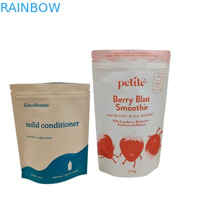 Biodegradable Stand Up Bags With Ziplock Custom Logo Printed Doypack Đối với cà phê trà đóng gói túi thực phẩm