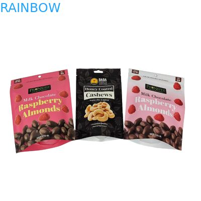 Chất lượng cao nhiệt Seal đồ ăn nhẹ túi tùy chỉnh nhôm giấy niêm phong đứng lên bao bì nhựa Ziplock túi