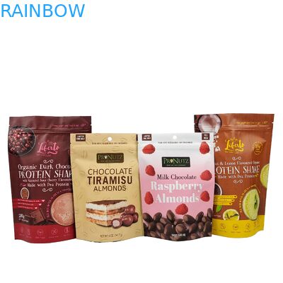 Chất lượng cao nhiệt Seal đồ ăn nhẹ túi tùy chỉnh nhôm giấy niêm phong đứng lên bao bì nhựa Ziplock túi