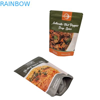 Logo tùy chỉnh in túi nhựa có thể khóa lại đồ ăn nhẹ đóng gói thực phẩm đứng lên túi khóa