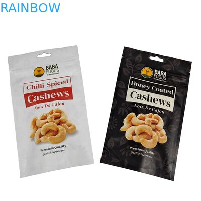 250g 500g Custom Cashew Nut Doypack Aluminum Foil Ziplock Plastic Packaging Zipper Bag Cho đồ ăn nhẹ