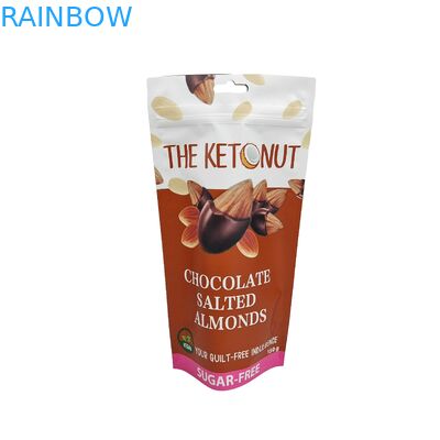 Matt Logo tùy chỉnh in đứng lên túi nhôm giấy sô cô la đóng gói thực phẩm đứng lên túi niêm phong