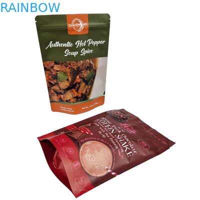 Matt Logo tùy chỉnh in đứng lên túi nhôm giấy sô cô la đóng gói thực phẩm đứng lên túi niêm phong