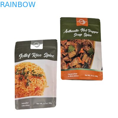 Bao bì thực phẩm nhôm nhựa bao bì đồ ăn tự chọn đóng lại đồ ăn nhẹ bao bì đứng lên túi với khóa khóa