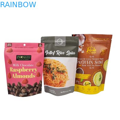 Laminated chất lượng cao chất lượng thực phẩm Mylar Bag Custom Stand Up Ziplock Snack Zipper Bag Packaging