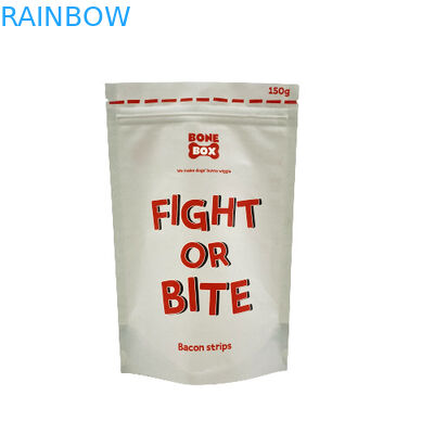 Các túi giấy Kraft chất lượng thực phẩm Biodegradable Ziplock Stand Up Packaging