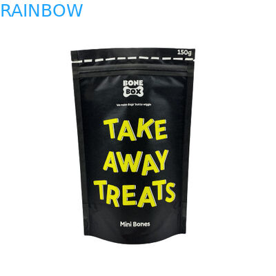 Các túi giấy Kraft chất lượng thực phẩm Biodegradable Ziplock Stand Up Packaging