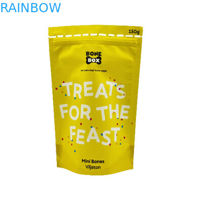 Các túi giấy Kraft chất lượng thực phẩm Biodegradable Ziplock Stand Up Packaging