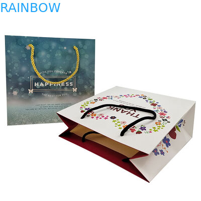 Bao bì giấy mua sắm tùy chỉnh Logo in tái chế Biodegradable màu nâu đơn giản đóng gói Kraft túi giấy với xoắn Ha