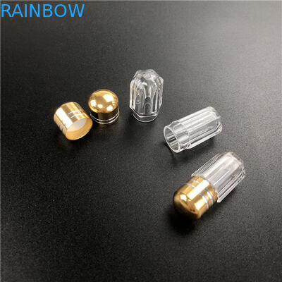 Chất chứa thuốc bằng nhựa kiểu hình tám giác với vòi kim loại cho thuốc tăng cường nam giới.