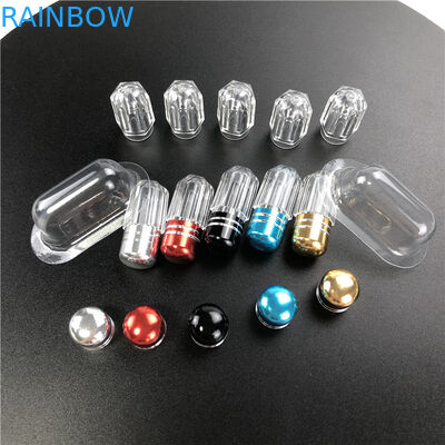 Chất chứa thuốc bằng nhựa kiểu hình tám giác với vòi kim loại cho thuốc tăng cường nam giới.