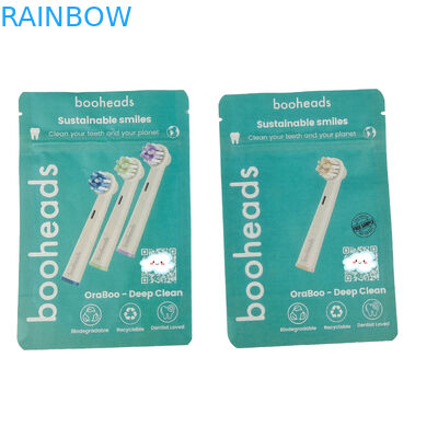 Túi phân hủy sinh học cho nước dưỡng cơ thể tắm muối vòi tắm Gel bao bì thực phẩm túi khóa zip đứng