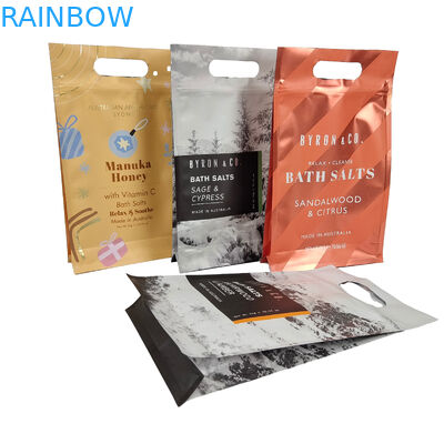 Thiết kế tùy chỉnh in hình vuông phẳng bên dưới mặt Gusset nhựa Mylar Foil Logo Bao bì túi dễ dàng rách túi niêm phong