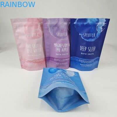 Low MOQ 200pcs Ứng dụng tùy chỉnh nhựa nhôm có thể mở lại đứng lên Zip pouch cho whey protein bột bao bì túi