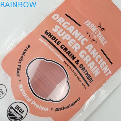 Nhãn hiệu tùy chỉnh Bao bì thực phẩm Hương mùi chống lại Zip Self Seal Stand Up Pockets Matt Finish Metallic Effect Print Stand Up Zip