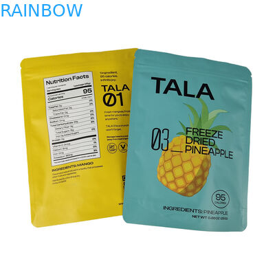 Nhựa in tùy chỉnh đứng lên đồ ăn nhẹ xoài dứa trái cây khô túi Mylar có thể đóng lại