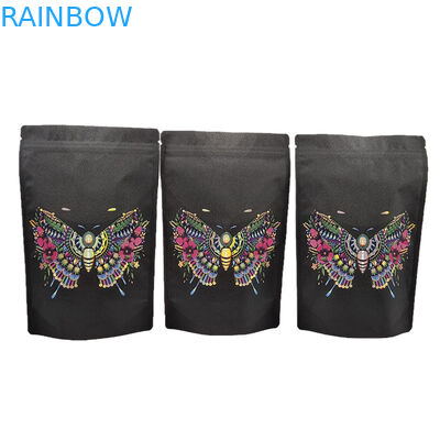 Sản phẩm bán buôn Thẻ đóng gói giấy Kraft thân thiện với môi trường với túi Mylar có thể đóng lại UV cho bột protein gia vị