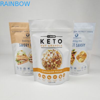 Custom in Stand Up Zip Lock túi nhựa Mylar pouch cho cà phê trà kẹo chocolate bars Food Packaging Mylar bag