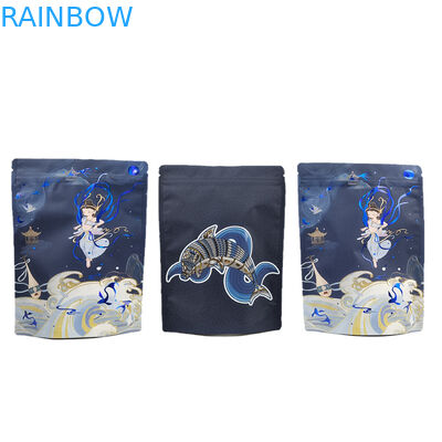 Chất lượng cao tùy chỉnh có thể sử dụng nhiều lần Zipper Plastic Packaging Bag cho chocolate Nut Protein Bar Soft Touch Mylar Bag