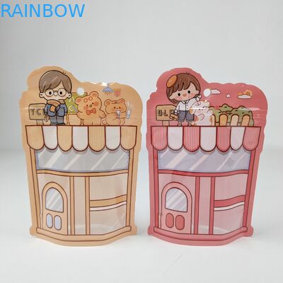 In khắc Matte Print Mylar Stand Up Poch Packaging Bag Nhiệt tái khóa Raisin Easy Tear Notch Ziplock Bags