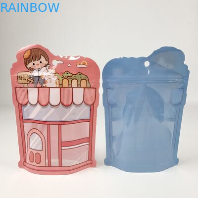 In khắc Matte Print Mylar Stand Up Poch Packaging Bag Nhiệt tái khóa Raisin Easy Tear Notch Ziplock Bags