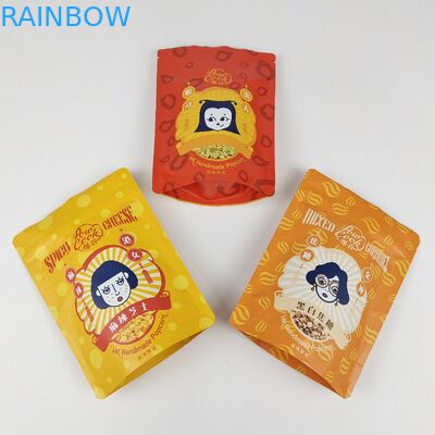 Nhập khẩu tùy chỉnh bán buôn Đứng túi chống mùi Bao bì thực phẩm Doypack Zipper túi nhựa với cửa sổ