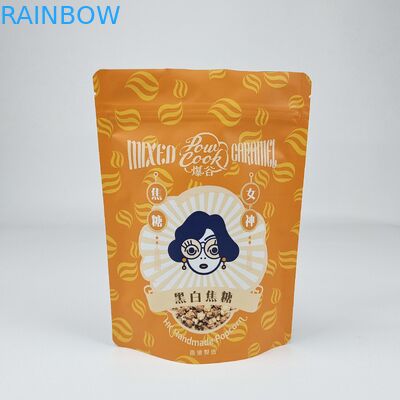 Chất lượng cao Laminated nhựa nhôm zip khóa túi đứng lên túi Matt trắng nhựa nhựa túi ziplock túi cà phê