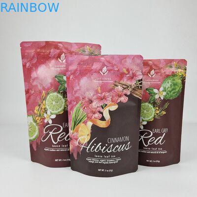 In kỹ thuật số niêm phong nhiệt 100g 250g 500g nhựa Ziplock chống mùi đứng lên túi đóng gói túi Mylar